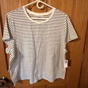 PLUS Women's Tee Shirt Old Navy Stripe 3x NWT